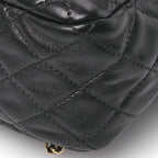 Lambskin Quilted Large In Seoul Backpack Black