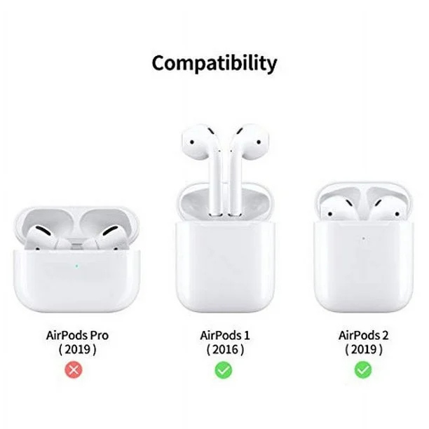 Entronix Case Compatible with AirPods 1st/2nd Gen - Soft-Touch Liquid Silicone