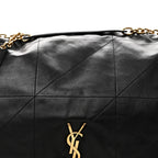 Lambskin Matelasse Monogram Large Jamie 4.3 Black