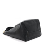 Soft Grained Calfskin Sangle Bucket Bag Black