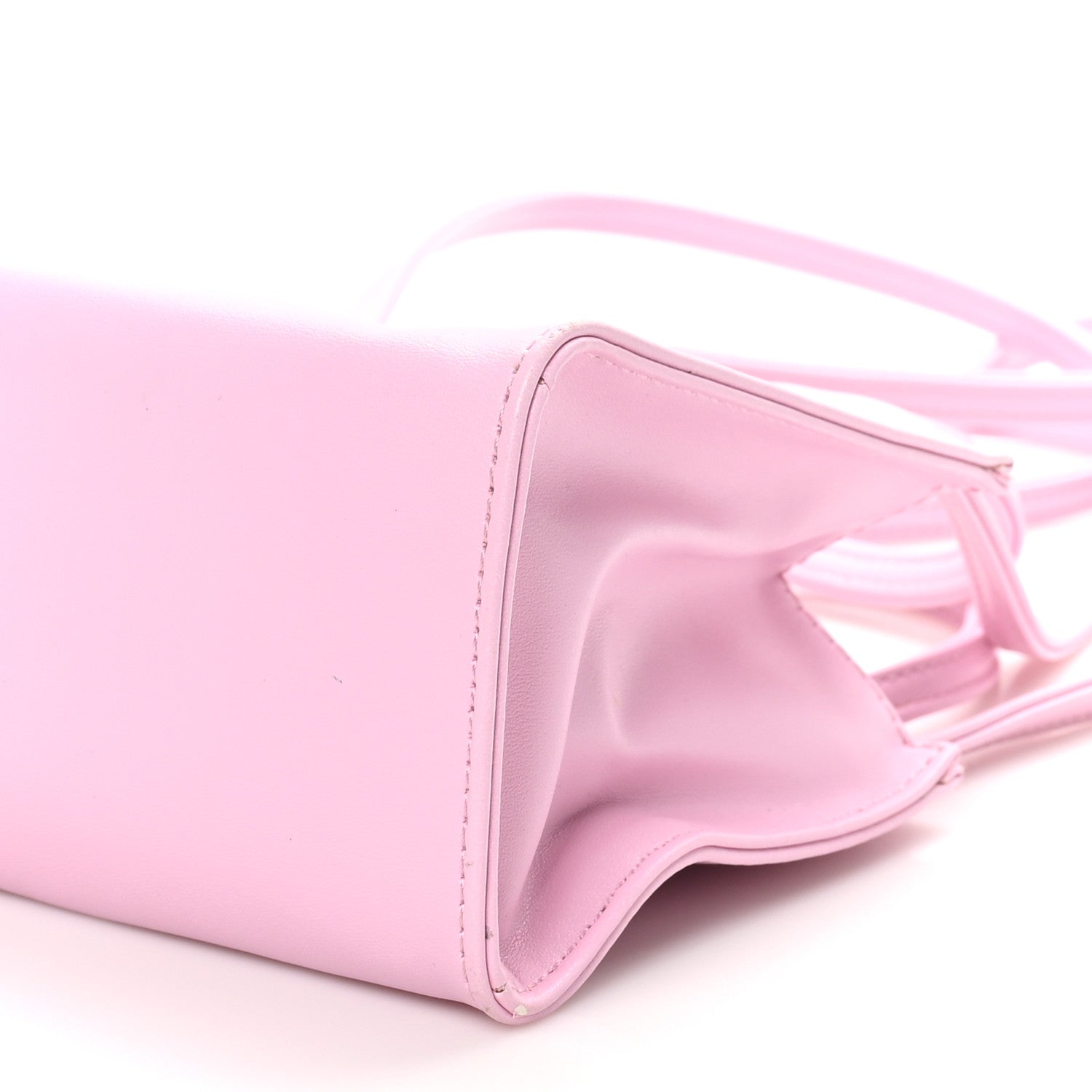 Vegan Leather Small Shopping Bag Bubblegum