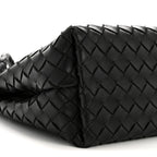 Nappa Intrecciato Medium Andiamo Shoulder Bag Black