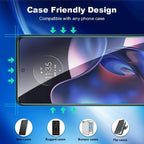 Entronix Clear Screen Protector Compatible with Moto Edge 2022 - 3-Piece Combo