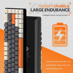 RK68 Wireless 60% Mechanical Keyboard with Bluetooth 5.0 and 2.4GHz Dual Mode Receiver, 68-Key Hot-Swappable Gaming Keyboard Red Switch