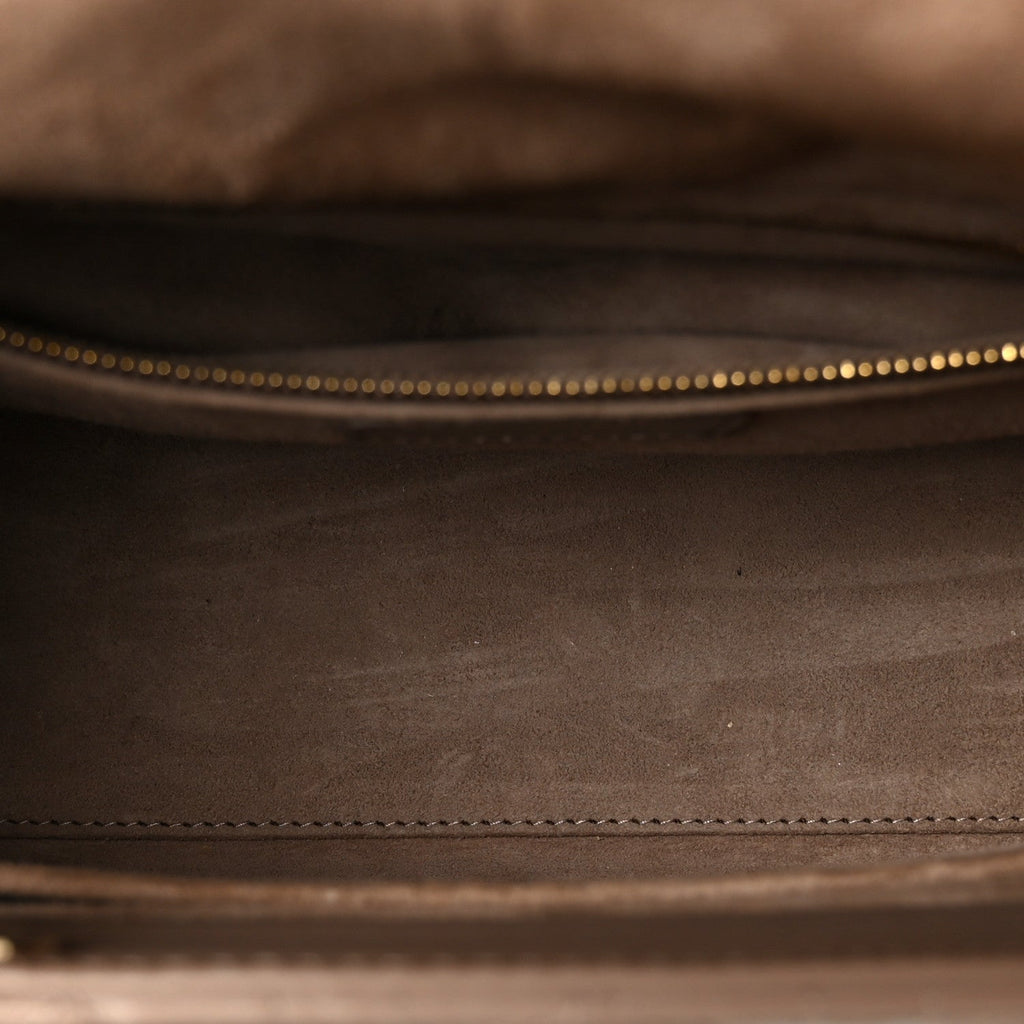 Lambskin Cannage Medium Lady Dior Warm Taupe