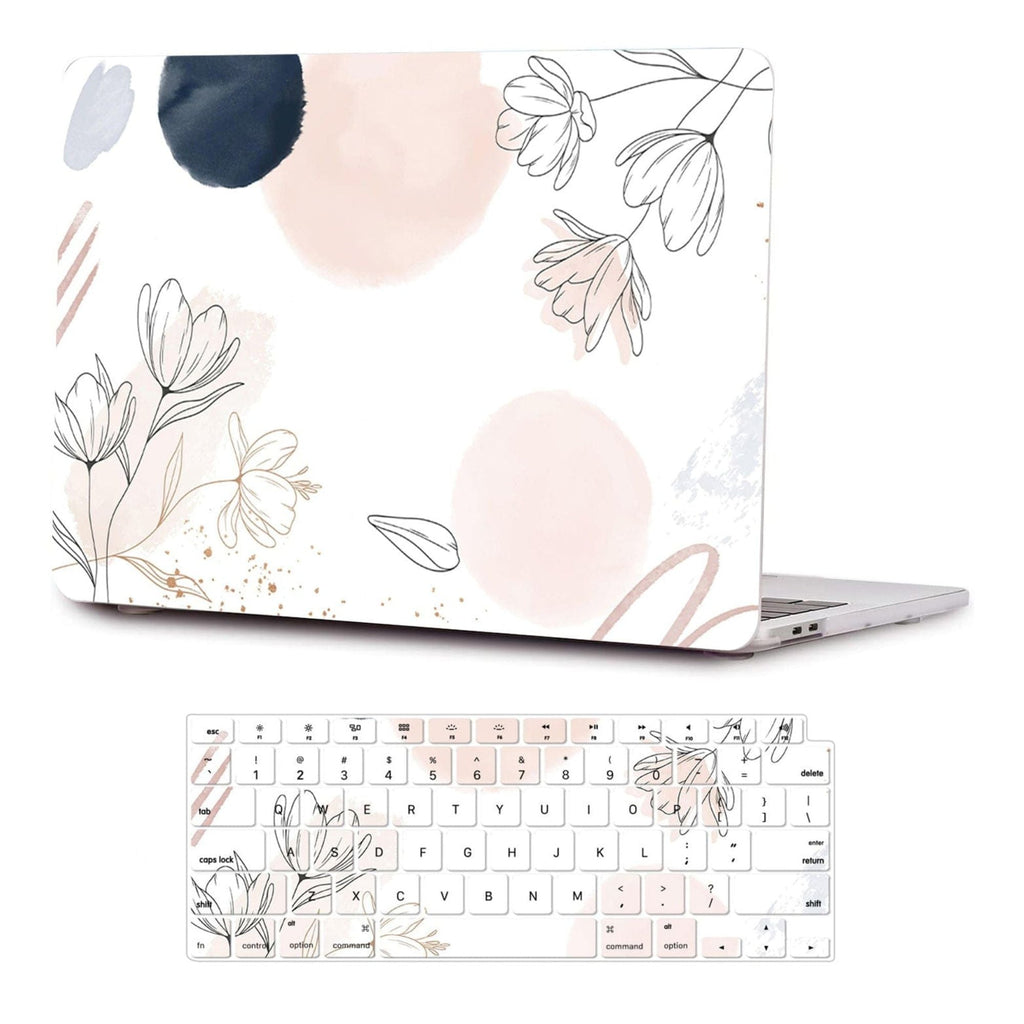 SAHARA - Hybrid-Flex Arts Case for Apple MacBook Pro 13" Laptops - White