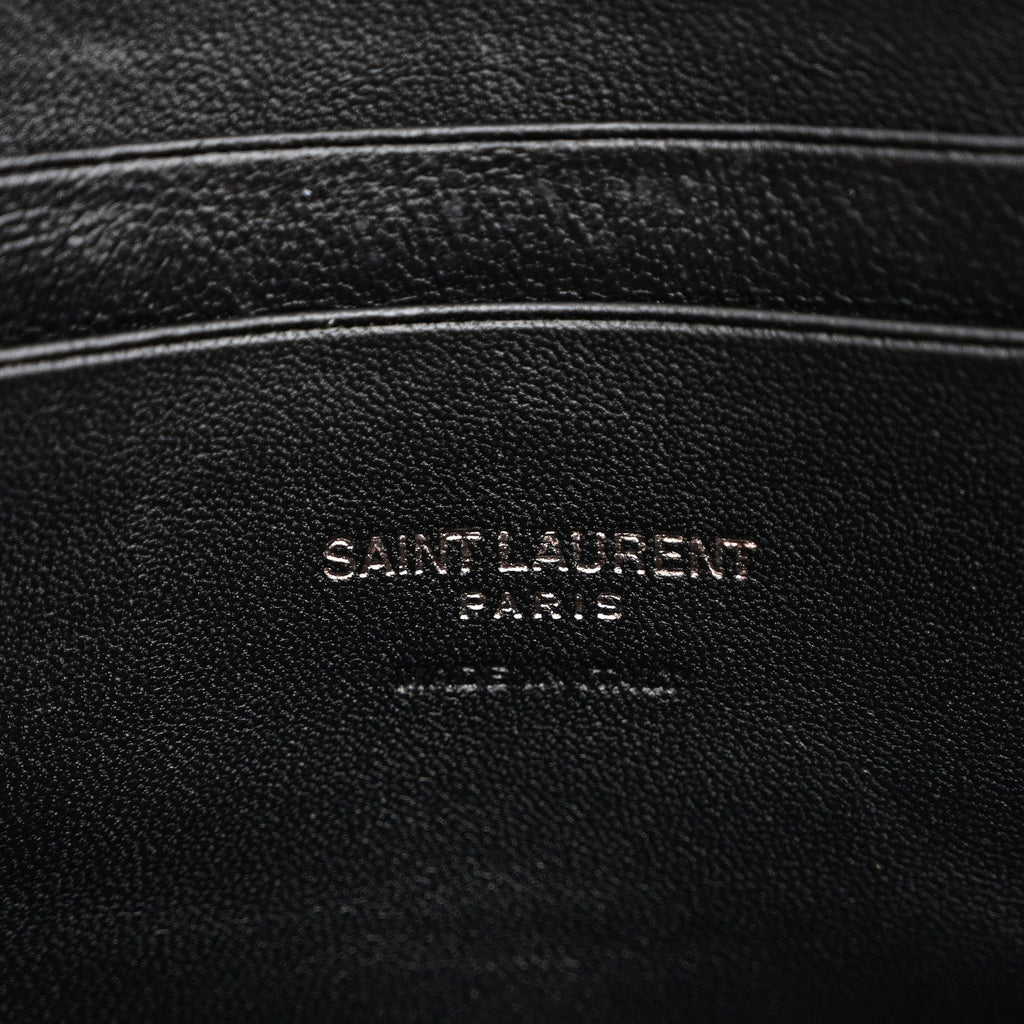 Grain De Poudre Matelasse Monochrome Monogram Mini Lou Camera Bag Black