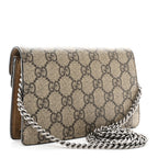 GG Supreme Monogram Super Mini Dionysus Shoulder Bag Taupe