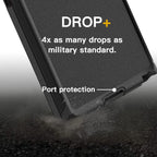 Entronix Bundle Compatible with Galaxy S24 Ultra - Heavy Duty Case & 2 Clear Screen Protectors