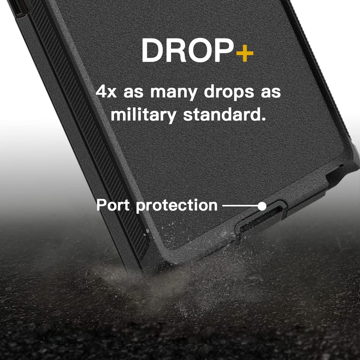 Entronix Bundle Compatible with Galaxy S24 Ultra - Heavy Duty Case & 2 Clear Screen Protectors