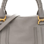 Calfskin Medium Marcie Satchel Cashmere Grey