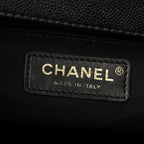 Caviar Quilted Medium Boy Flap Black
