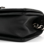 Caviar Quilted Small Boy Flap Black