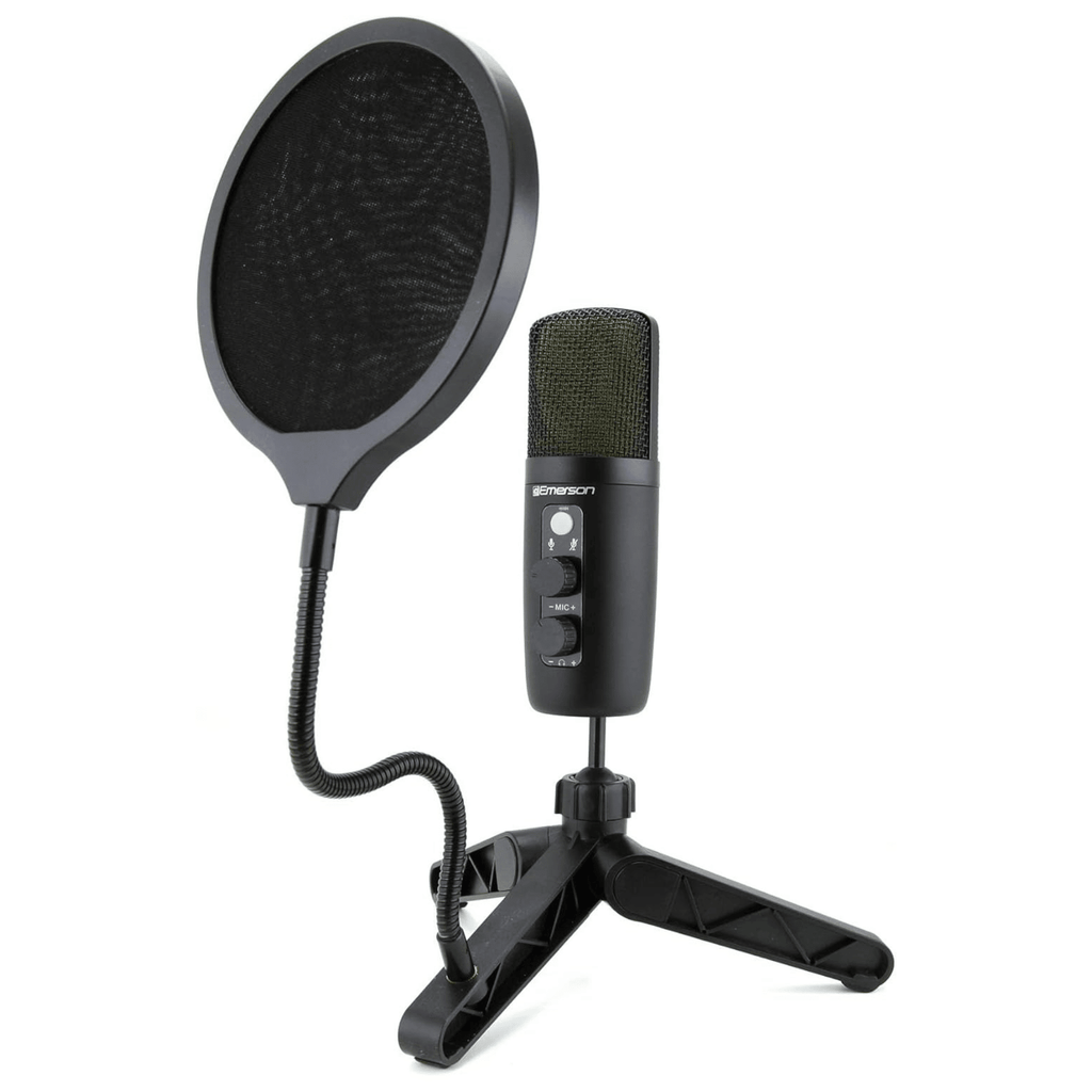 USB Gaming and Streaming Condenser Microphone with LED Lighting