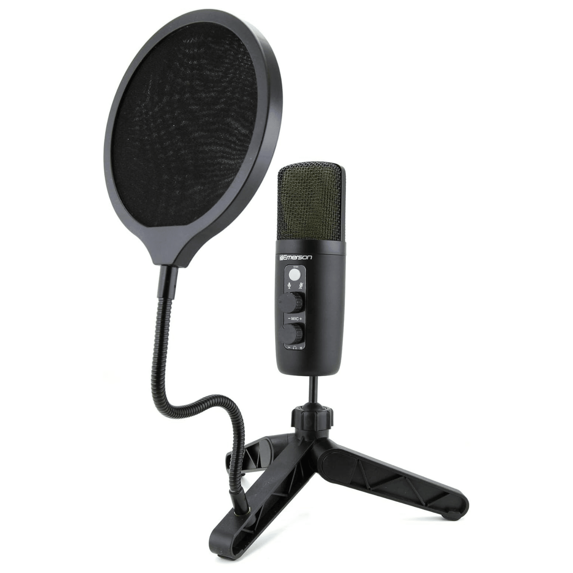 USB Gaming and Streaming Condenser Microphone with LED Lighting