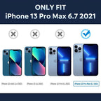 Entronix [Magnetic] Case Compatible with iPhone 13 Pro Max - [Hard Back] Thick Clear