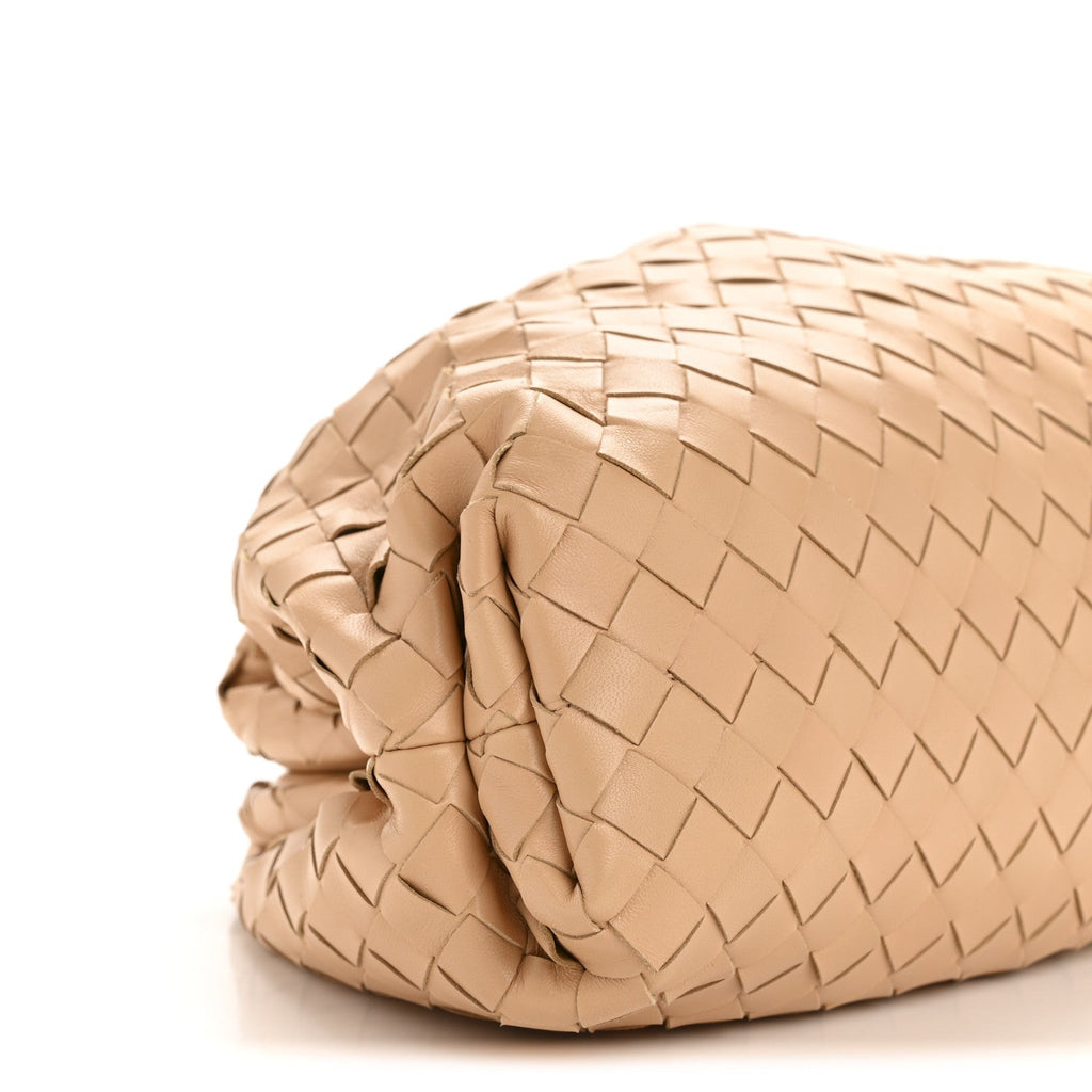 Nappa Maxi Intrecciato The Pouch Oversized Clutch Almond