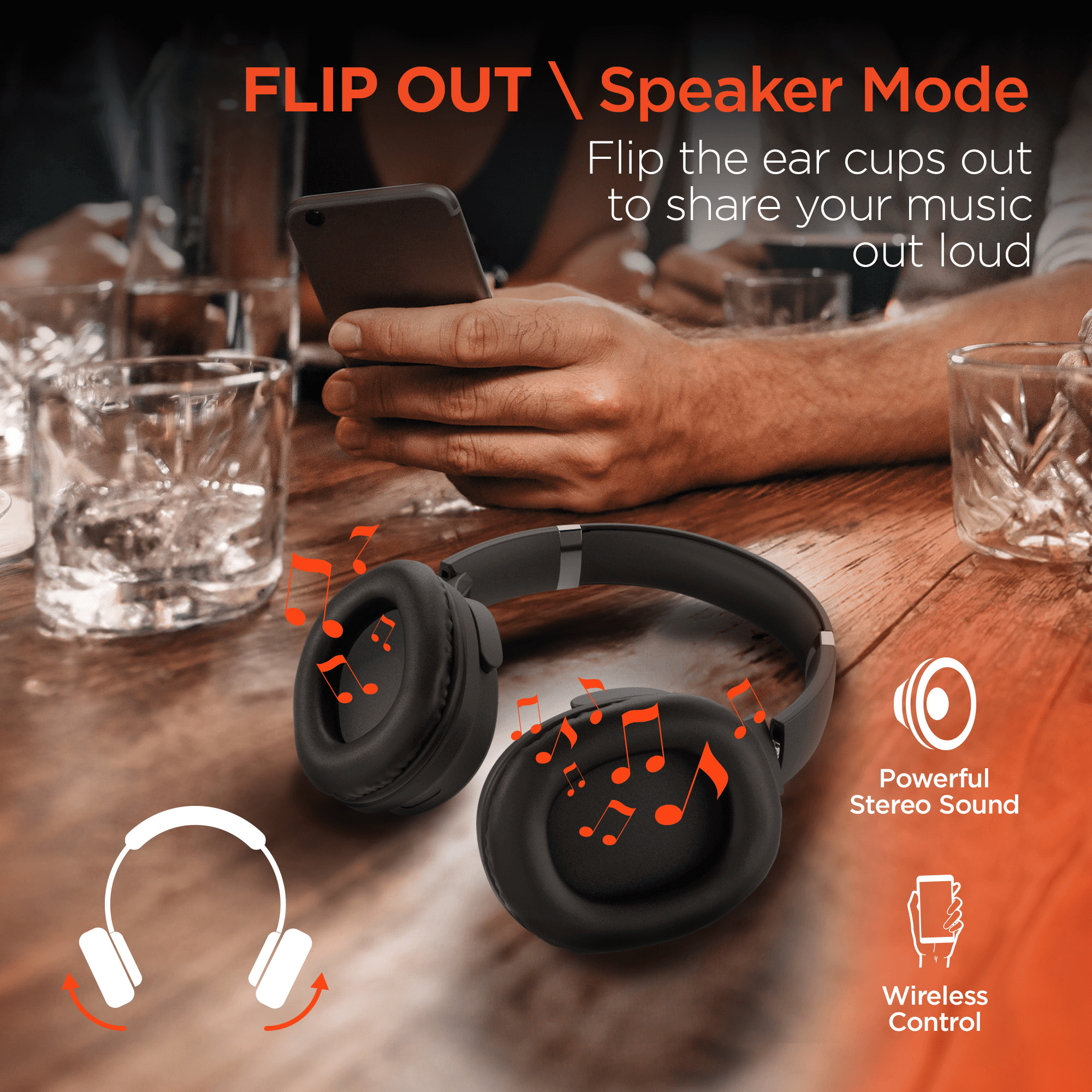 Flip 2-in-1 Headphones Plus Speaker