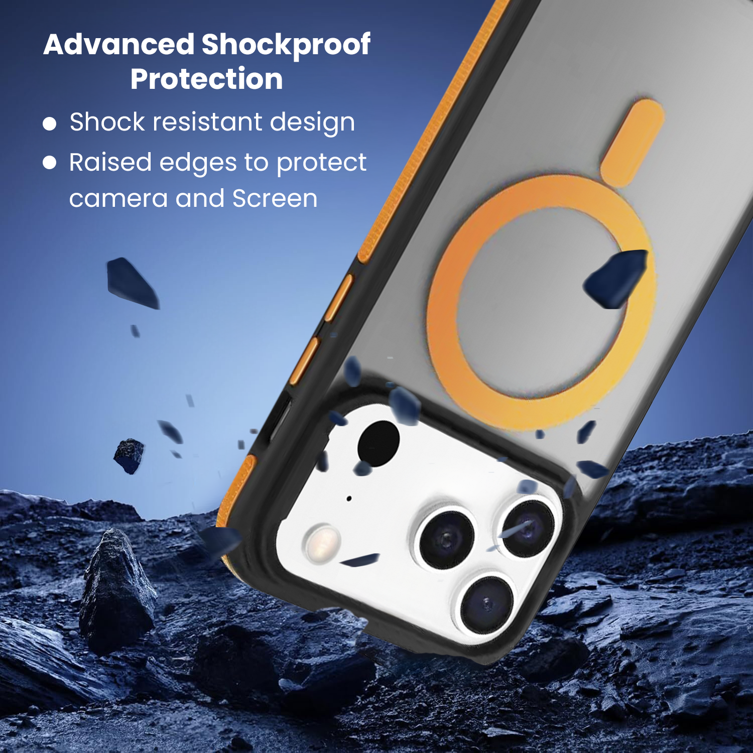 Entronix [Magnetic] Case Compatible with iPhone 17 Pro - Translucent Matte Back w/ Rugged Edges