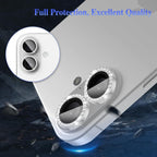 Entronix Camera Lens Protector Compatible with iPhone 16/16 Plus - Luxury Diamond Metal Cover