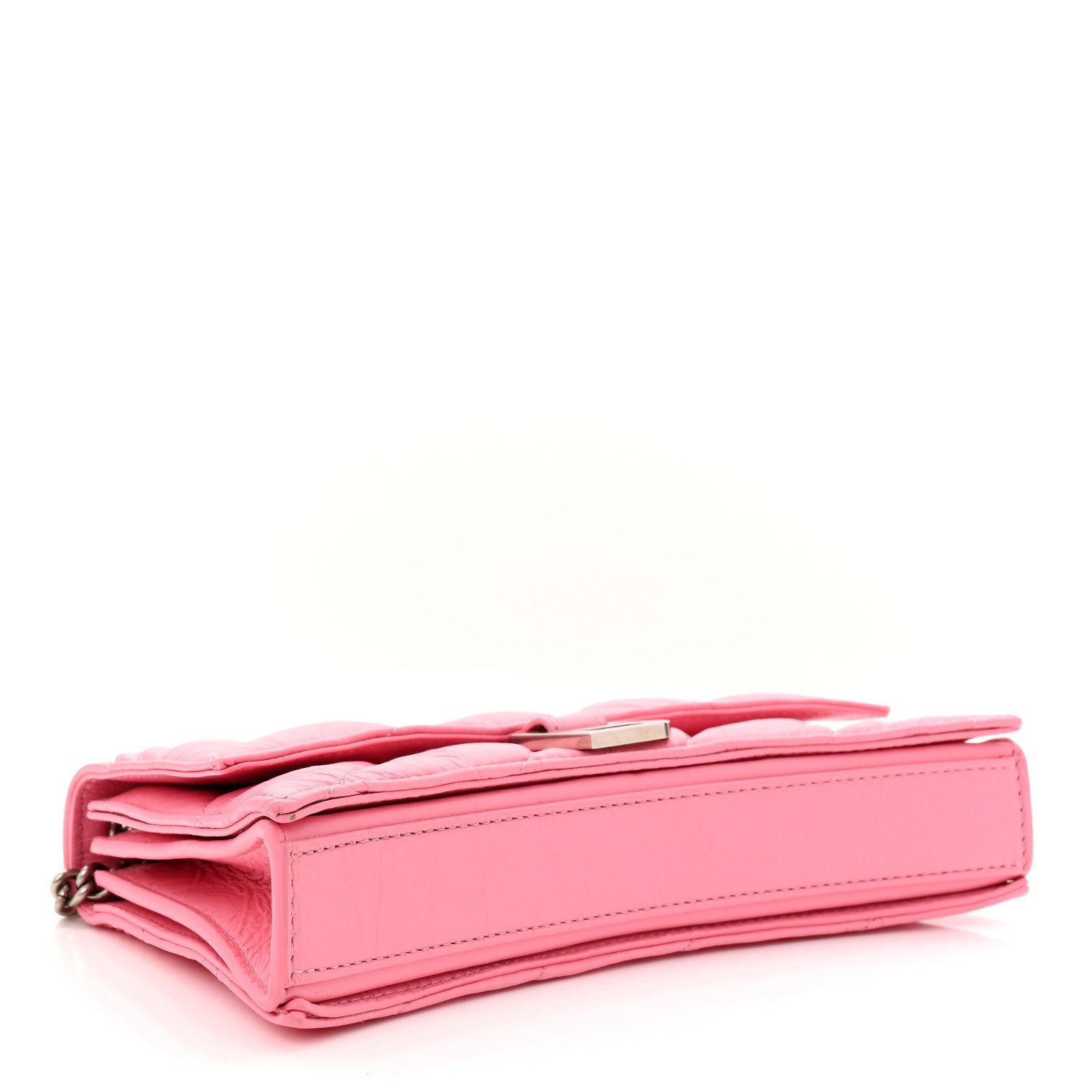Crushed Calfskin Quilted XS Crush Chain Bag Sweet Pink