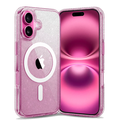 Entronix [Magnetic] Case Compatible with iPhone 16 Plus - [Hard Back] Glitter Clear