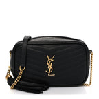 Grain De Poudre Matelasse Monogram Mini Lou Camera Bag Black