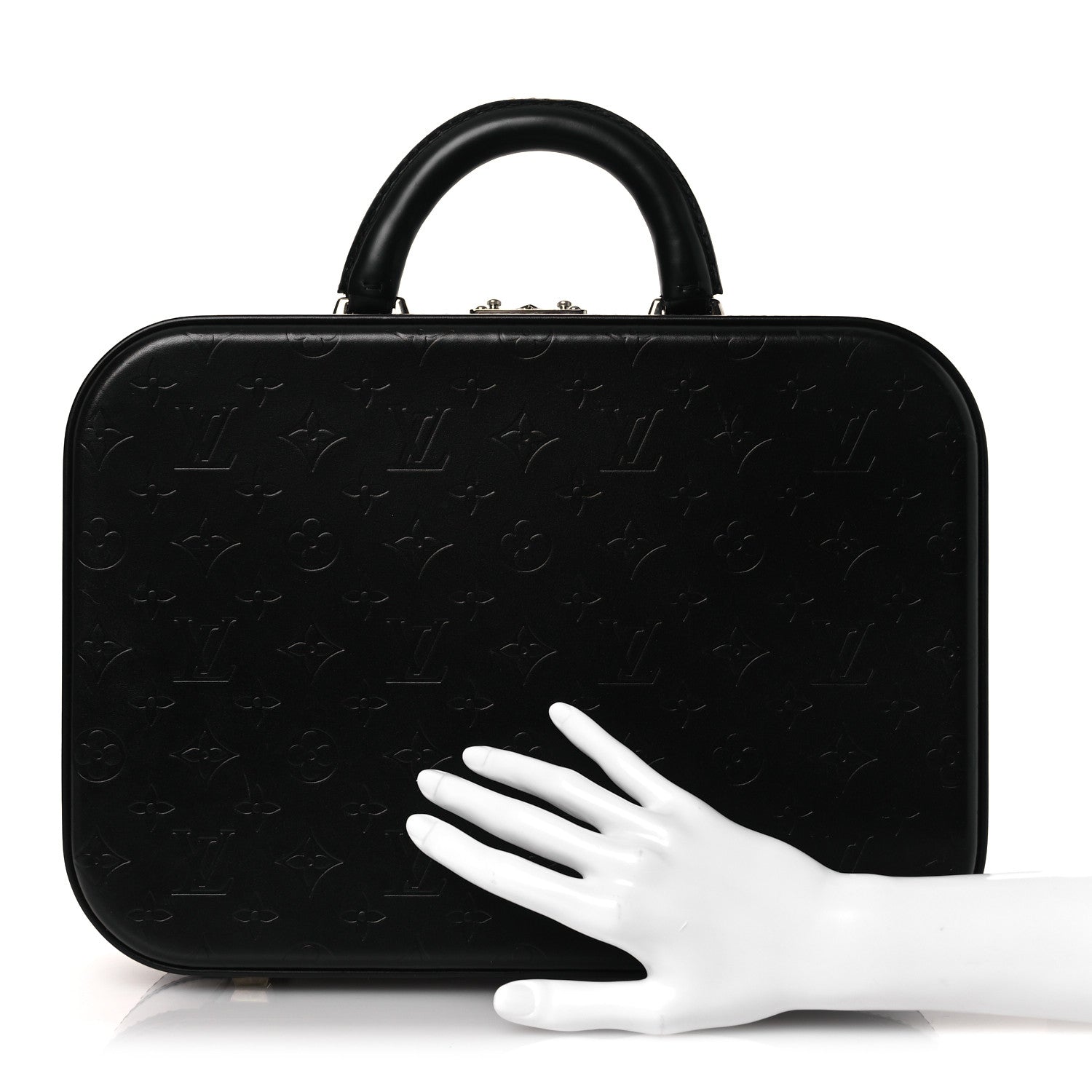 Monogram Glace Valisette MM Black