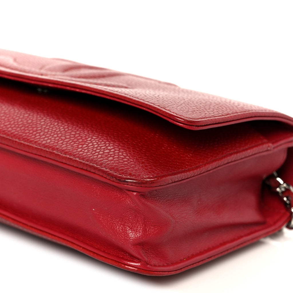 Caviar Timeless CC Wallet on Chain WOC Red