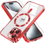 Entronix Bundle Compatible with iPhone 14 Pro - [Magnetic] Luxury Glossy Case & 1 Clear Screen Protector