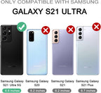Entronix Case Compatible with Galaxy S21 Ultra - Triple-Layer Heavy Duty Protection