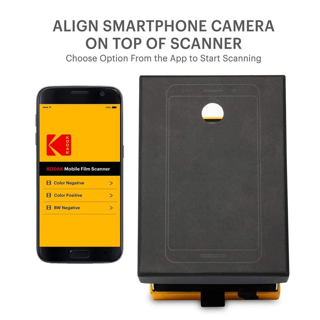 Kodak Mobile Film Scanner, Novelty Slide Scanner for Old 35mm Films & Slides for Smartphone Camera