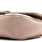 Calfskin Matelasse Super Mini GG Marmont Shoulder Bag Porcelain Rose