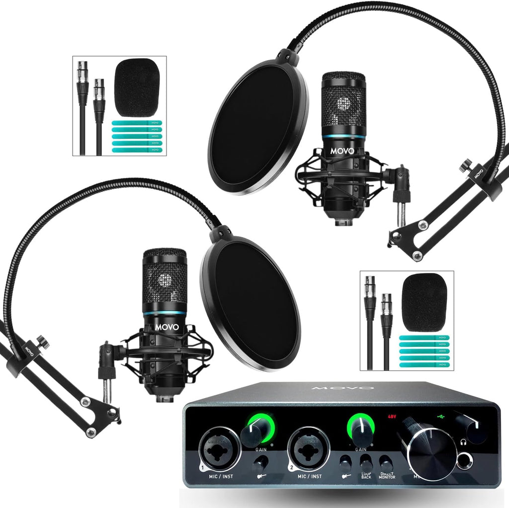 Movo PodKit2A Complete Podcasting Bundle for 2