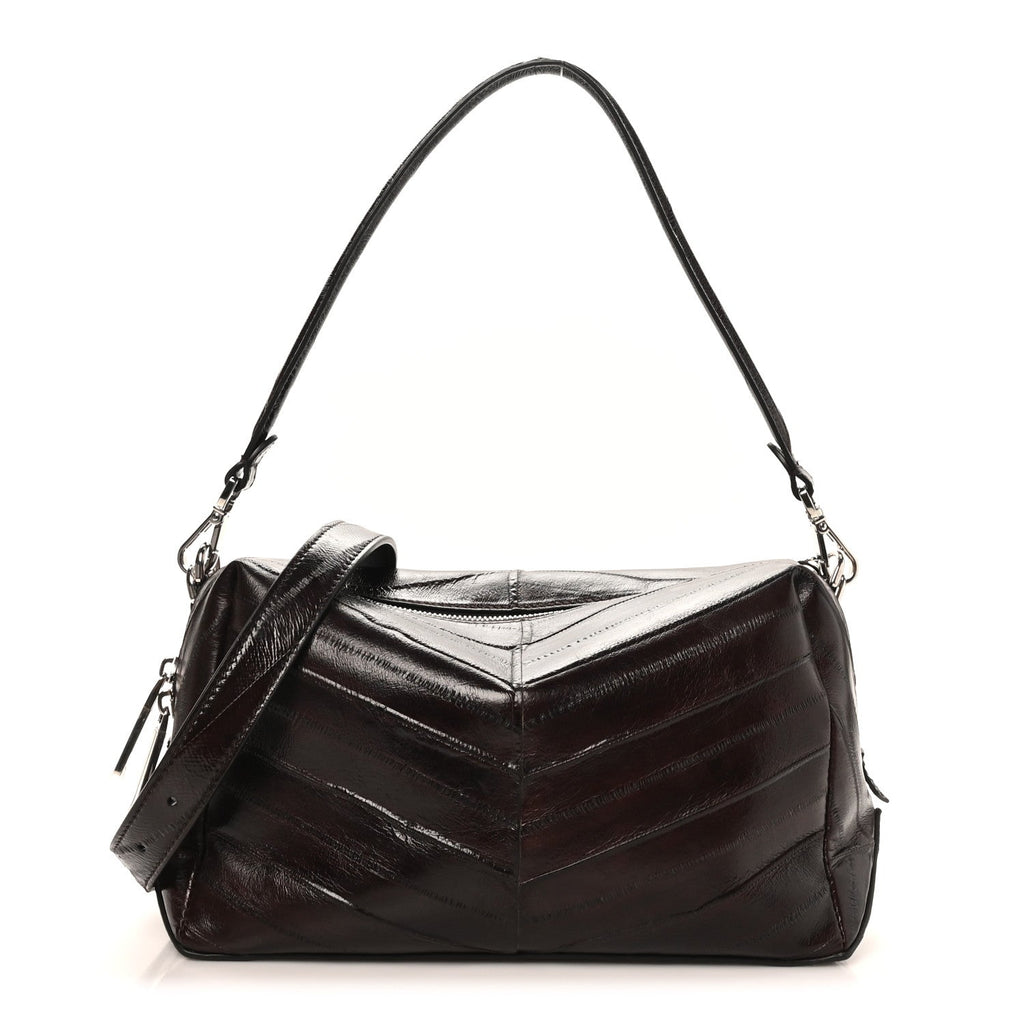 Eel Lui Medium Shoulder Bag Burgundy