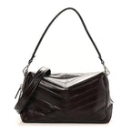 Eel Lui Medium Shoulder Bag Burgundy
