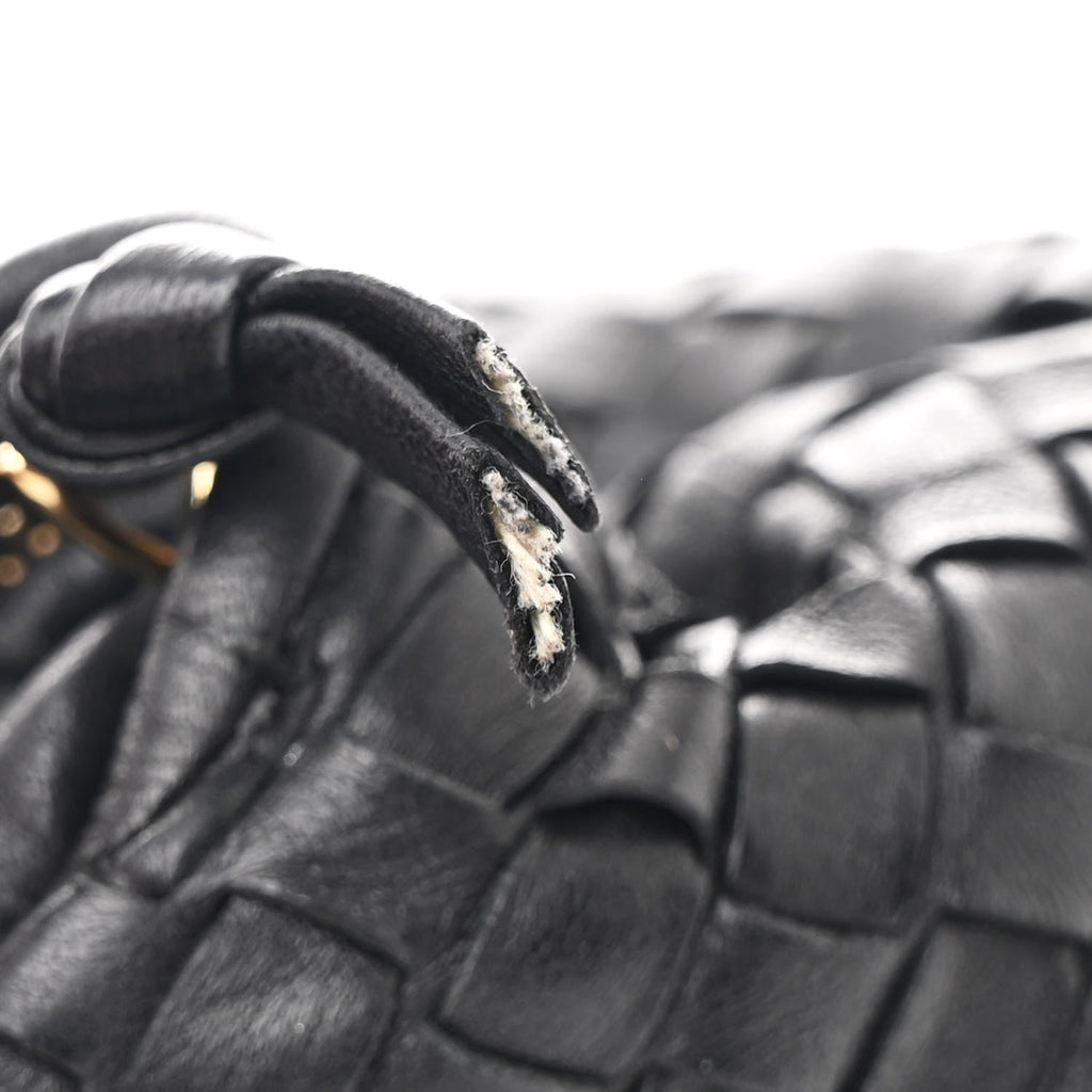 Nappa Intrecciato Medium Veneta Hobo Black