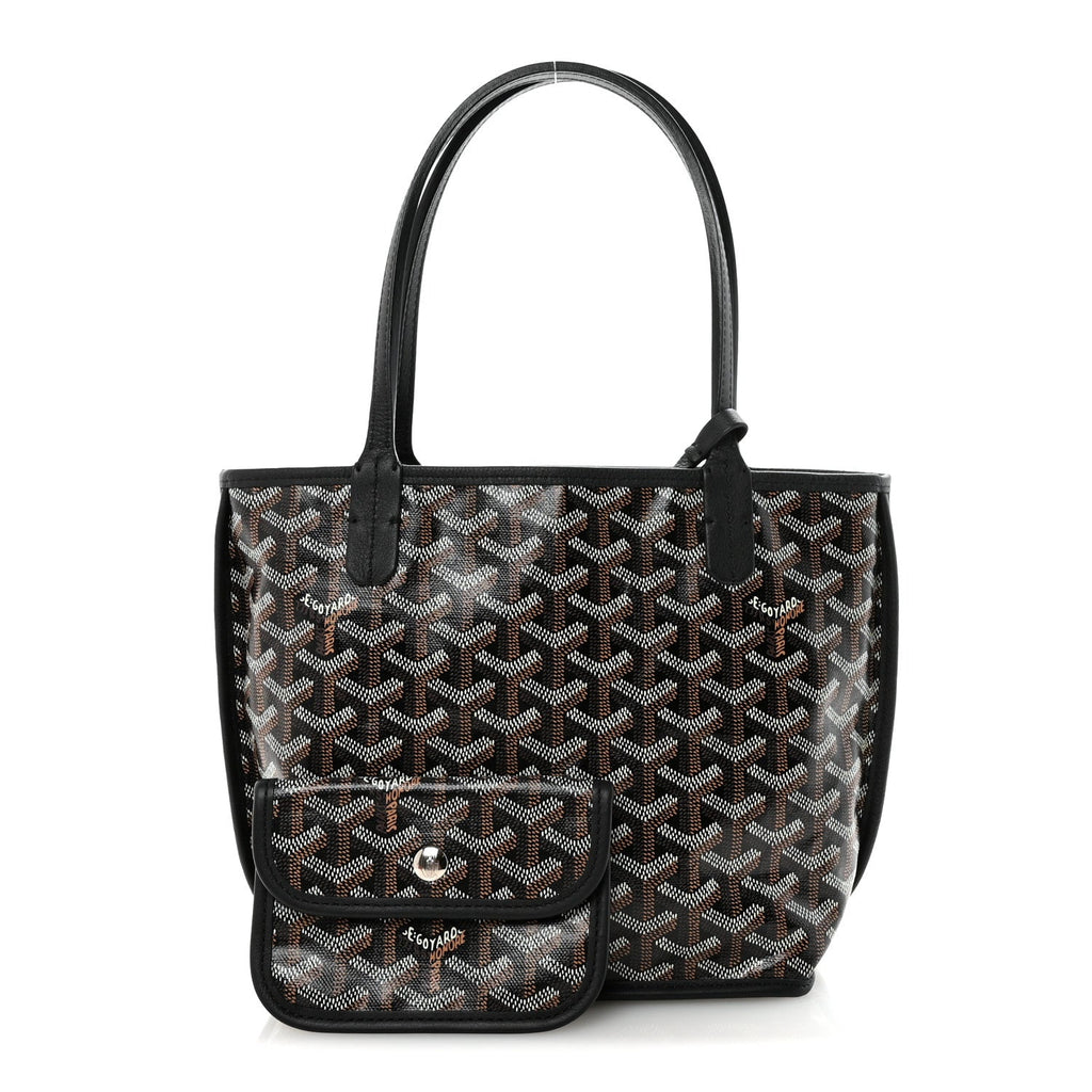 Goyardine Reversible Mini Anjou Black