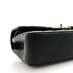 Caviar Quilted Small Double Flap Black