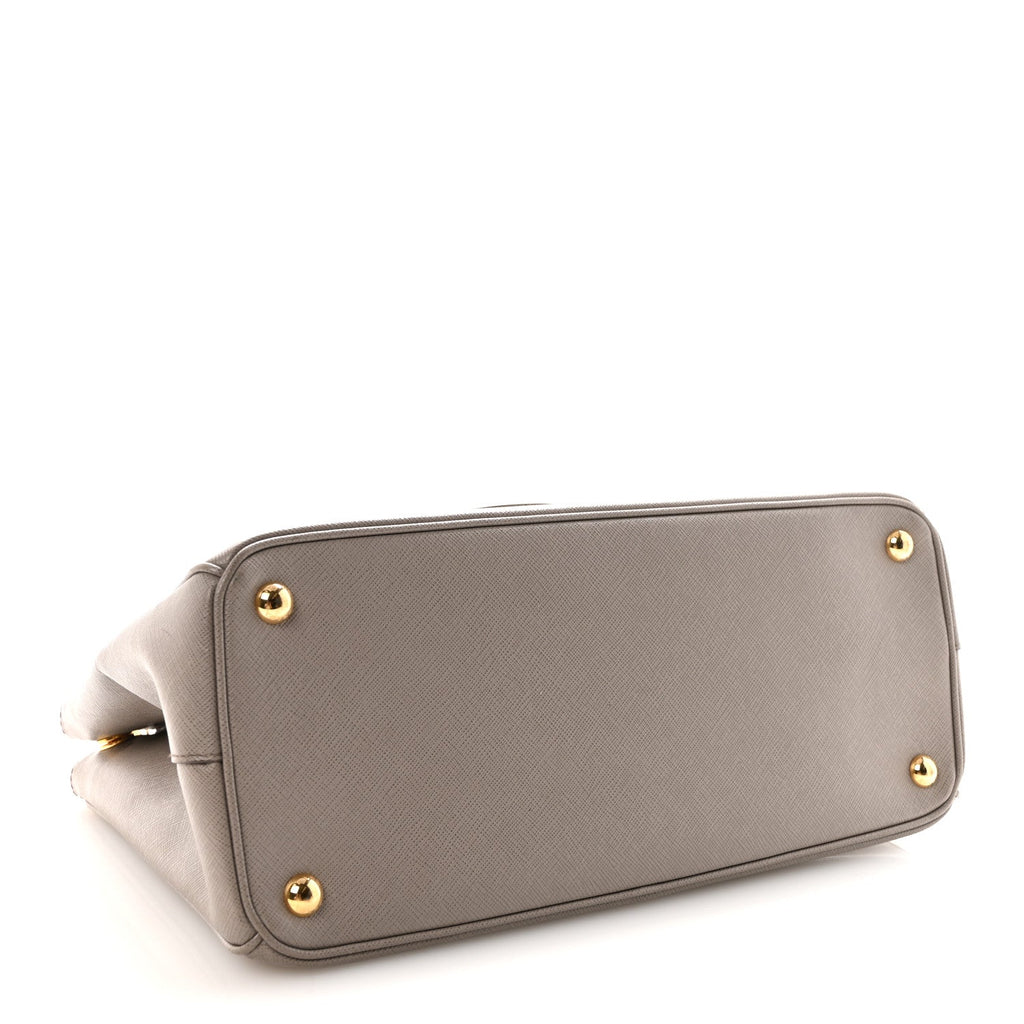 Saffiano Lux Large Galleria Double Zip Tote Argilla