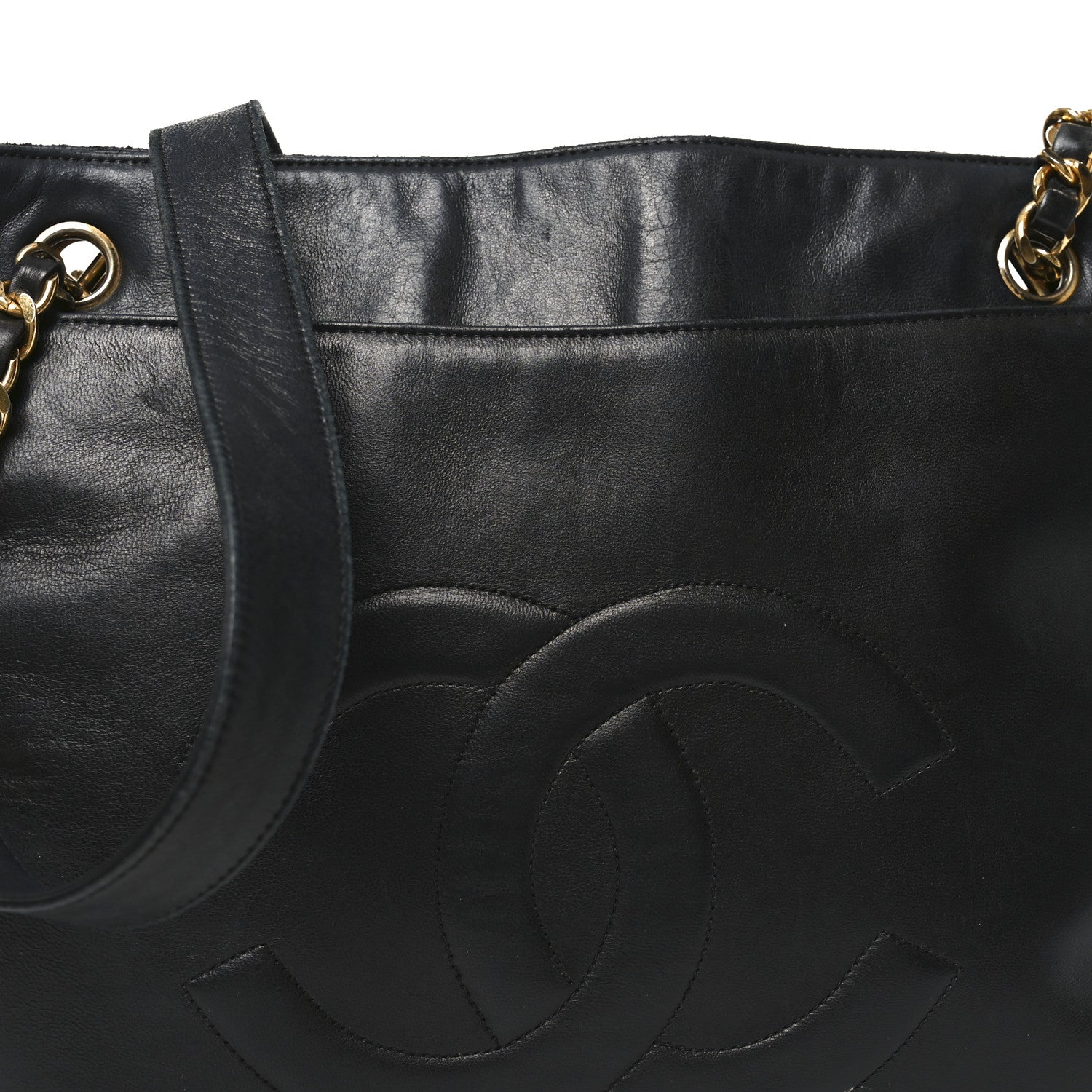 Lambskin CC Shoulder Bag Black