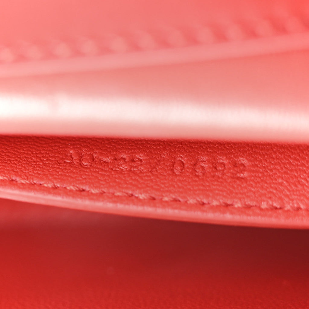 Dappled Calfskin XS Fiamma Crossbody Flame Red