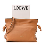Calfskin Mini Flamenco Knot Clutch Warm Desert