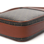 Canvas Smooth Calfskin Le Monogramme Crossbody Pouch Chestnut