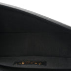 Calfskin Chevron Quilted Small Boy Flap Black