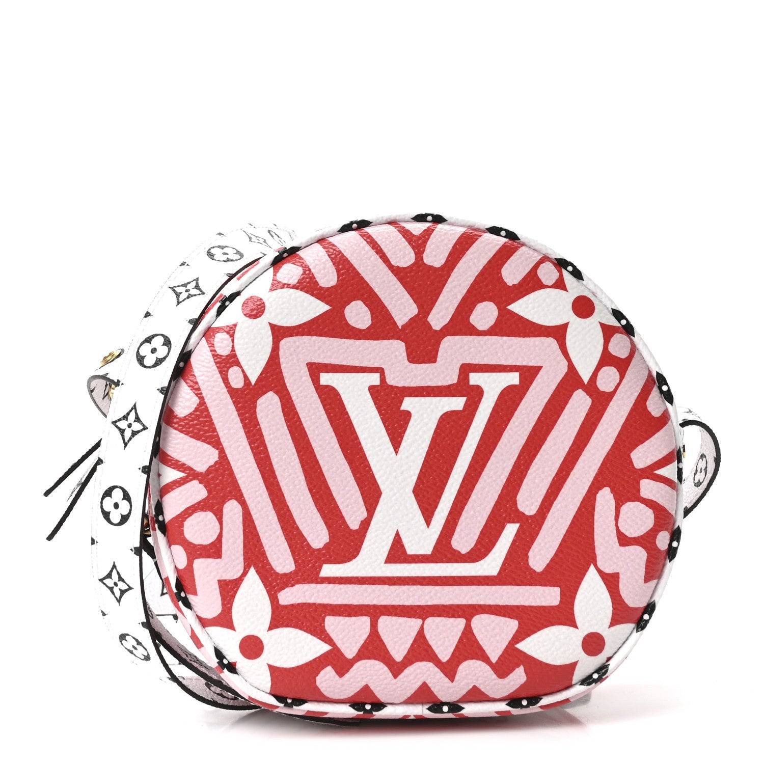 Monogram Giant Crafty Boite Chapeau Souple PM Rouge Rose Creme