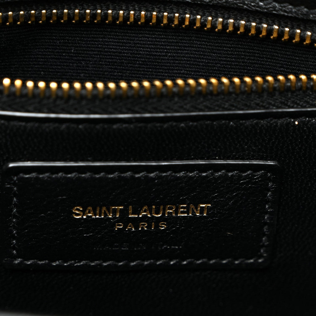 Smooth Calfskin Le Maillon Satchel Black