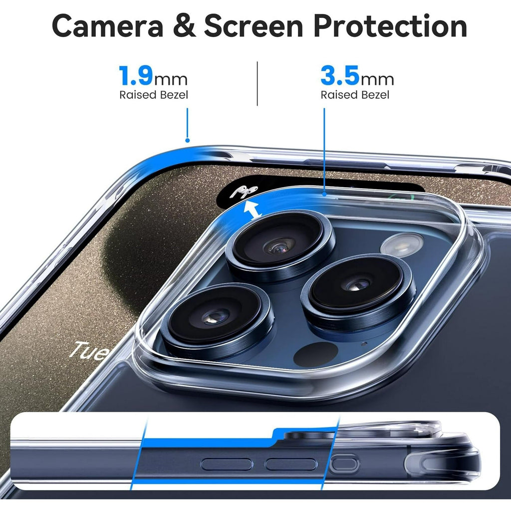 Entronix Case Compatible with iPhone 16 - [Flexible] TPU Clear