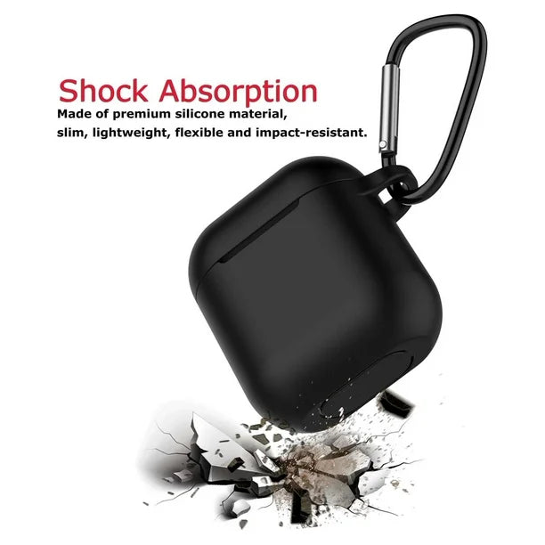 Entronix Case Compatible with AirPods 1st/2nd Gen - Soft-Touch Liquid Silicone