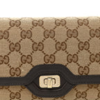 GG Monogram Small Luce Shoulder Bag Beige Ebony